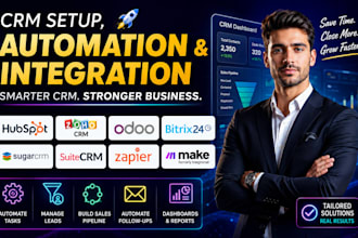 setup customize zoho crm hubspot suitecrm sugarcrm odoo crm zapier integration