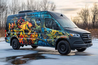 do car wrap, van wrap design vehicle wrap