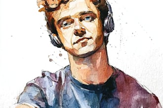 draw fascinating watercolor portrait painting portrait