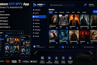 develop a white label ott iptv app for smart tv android and ios