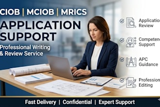 write and review ciob mciob mrics apc applications professionally