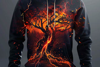 design custom hoodie and streetwear graphics for you
