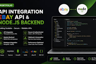 develop API integration ebay API and node js backend
