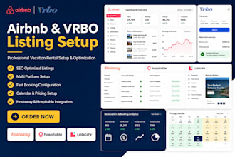 setup listing on airbnb vrbo booking com hostaway hospitable lodgify hospitable