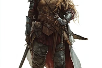 fantasy dnd character illustration