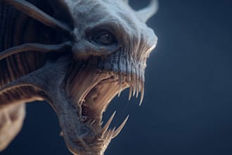 model a scary creature for your horror or sci fi game