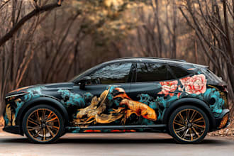 professional van wrap, vehicle wrap, car wrap design