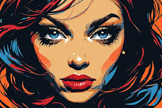 create your photo into awesome wpap pop art for you