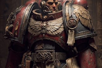 create a warhammer 40k character art