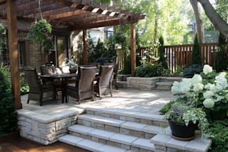 do landscape design garden patio pool pergola for frontyard and backyard