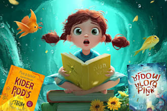 beautiful childrens book cover illustration