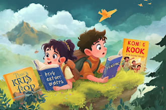 design children story book cover