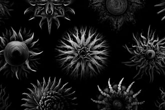 custom an abstract black tattoo design