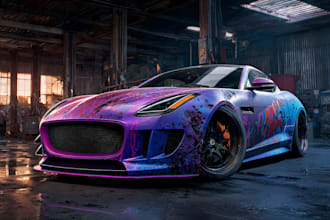 attractive car wrap design and vehicle wrap design