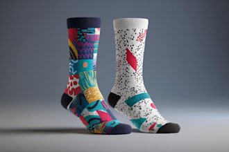 design unique socks design for your brand