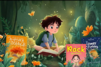draw creative children book illustrations for your story