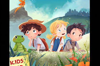 draw creative childrens book illustrations for your story