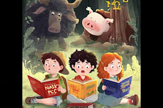 create magical childrens book covers with professional
