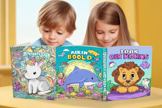 draw jungle children book illustration cute safari cartoon