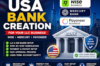 usa bank creation for llc owner, get USA physical address and proof of address