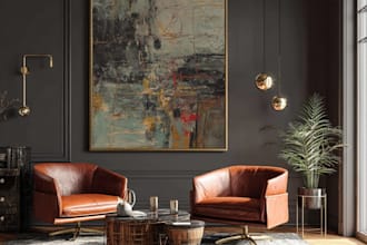 design premium abstract art for interior decoration
