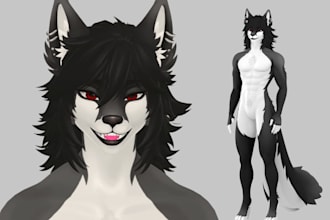 do custom vrchat avatar furry avatar outfit vrc character vrc avatar fursona vrm