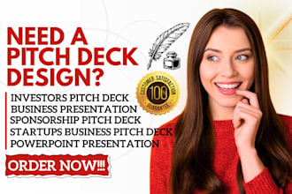 design a standard pitch deck slides for business powerpoint investor pitch deck