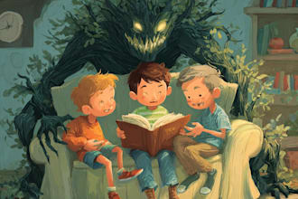 illustrate children story book illustration, children story