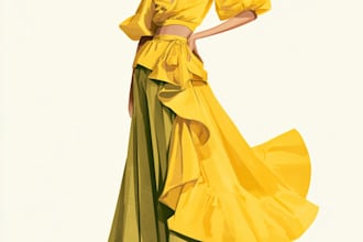 make a fashion collection of clothes illustration art