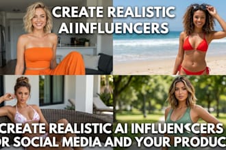 create realistic ai ofm influencers for social media and your products