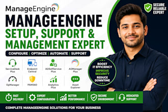 setup manageengine servicedesk plus endpoint central opmanager admanager support