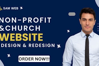 build nonprofit website and church website