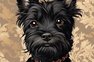 do watercolor pet portrait, dog portrait cat portrait
