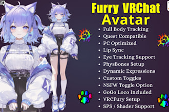 edit and rig anime nsfw avatar, 3d vtuber rigging, male and female vtuber, vrm