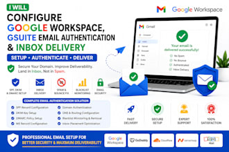configure google workspace, gsuite email authentication and inbox delivery