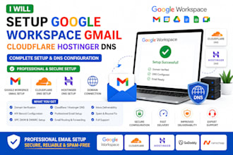setup google workspace gmail gsuite and cloudflare hostinger dns