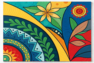 make colorful abstract art for home and office decor