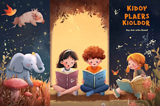 design a charming childrens book cover