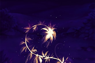 draw fantasy landscape or enviroment illustration