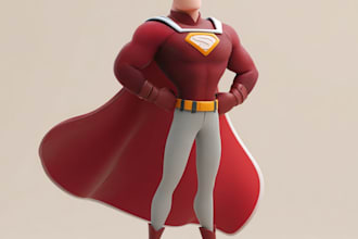 superhero character for comics
