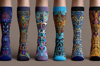 design custom and unique socks design