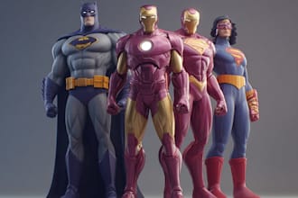draw you as superhero handmade original art