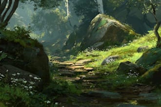 professionally design environment concept art
