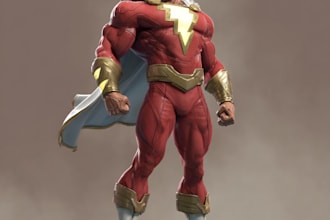 superhero character for comics