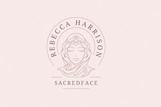 create elegant feminine beauty salon logo design