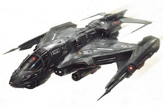 design spaceship, sci fi illustration and sci fi art