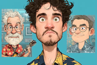 draw custom portraits and caricatures