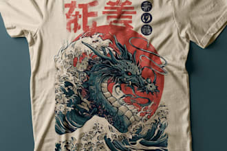 create japanese t shirt design