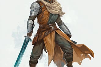 make a dnd art and dnd character art