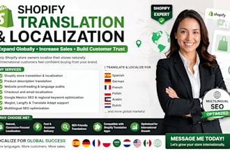 localize translate your shopify store into spanish german  french professionally